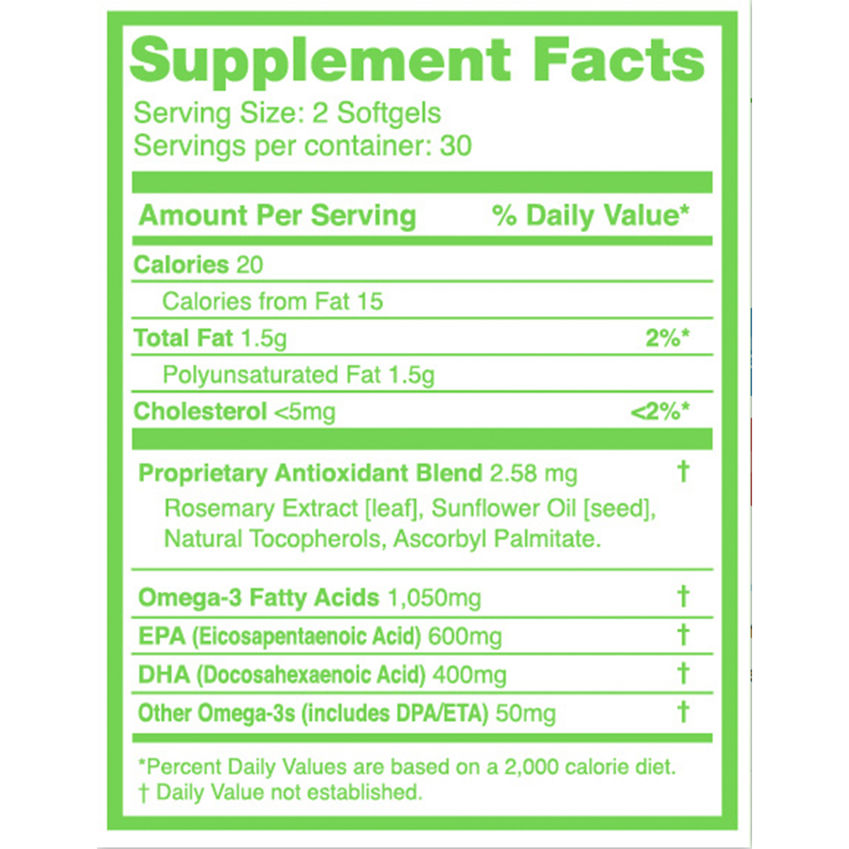 Omega-3 Essential Fatty Acids - Heart & Brain Support, 60 Softgels - Image 4